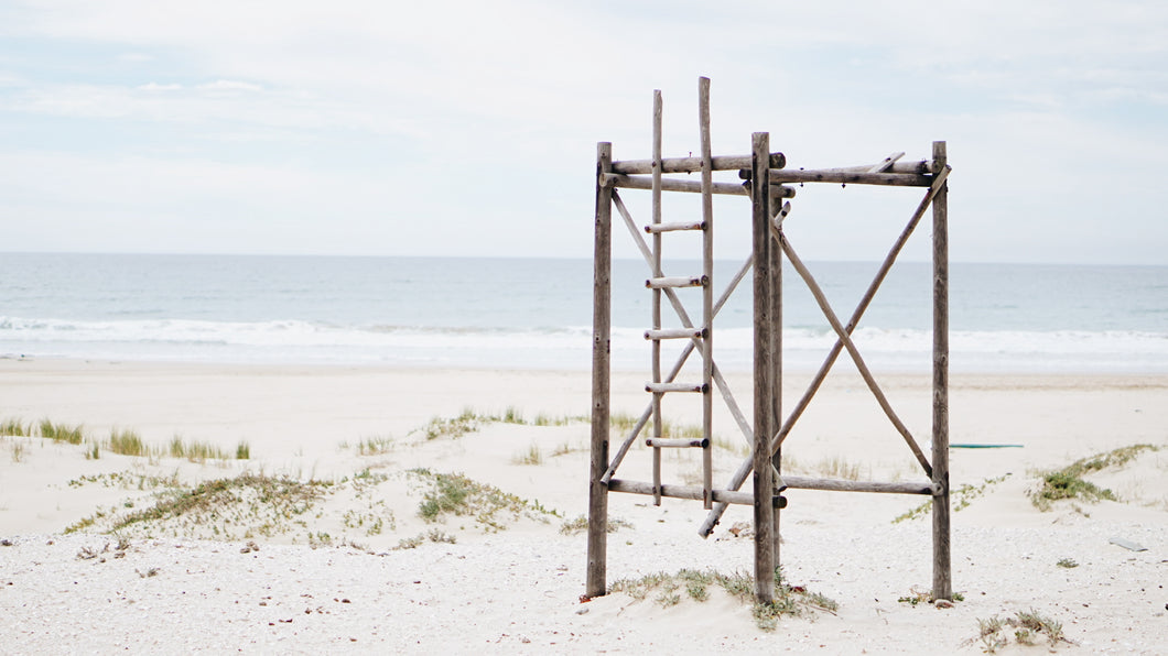 African beach artwork