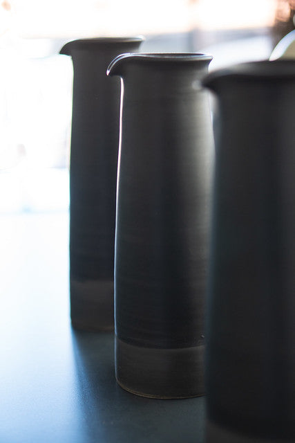 Tall Matt Black Carafe