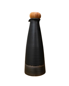 Black Carafe with wooden stopper